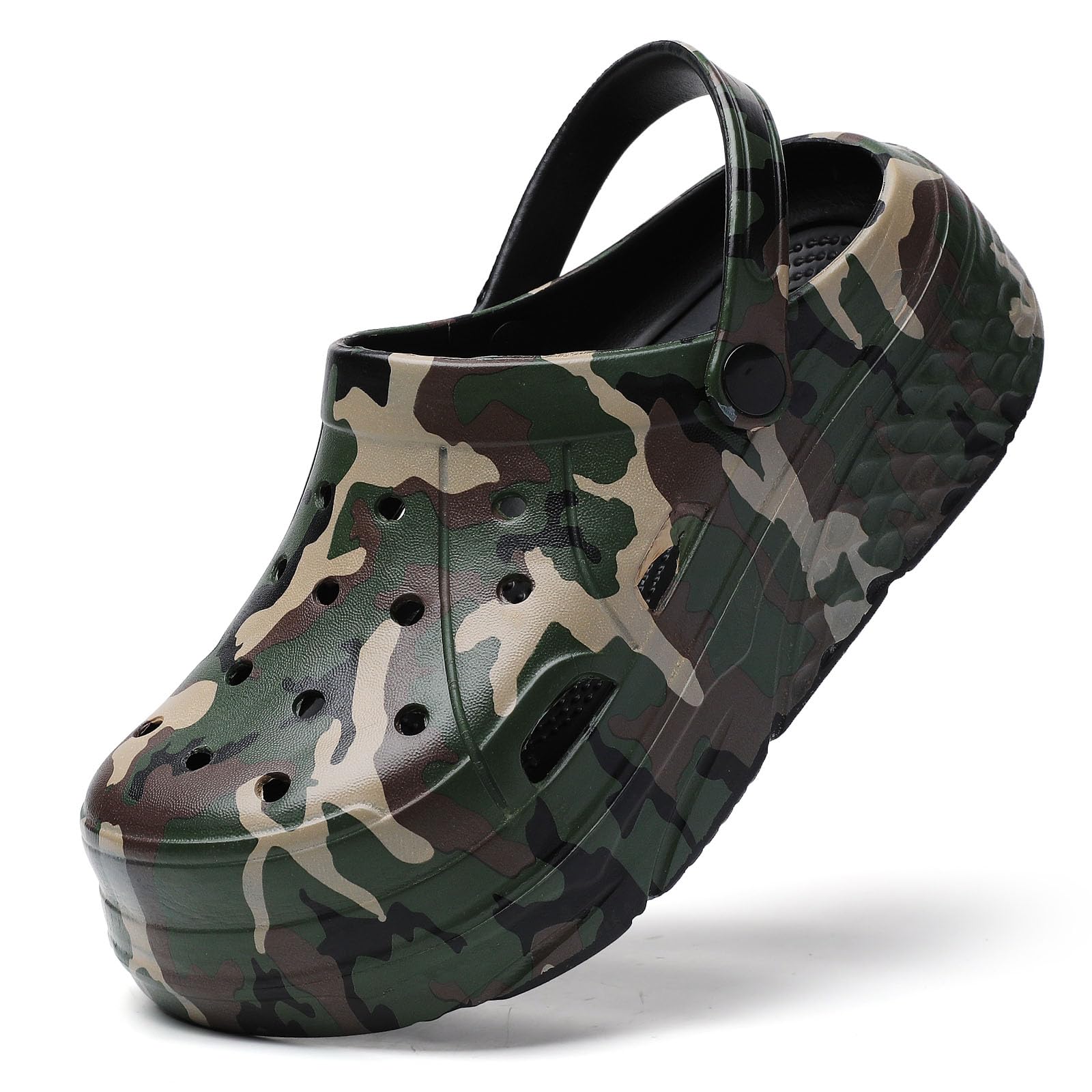 Womens Platform Graphic Clogs Garden Shoes Slip On Sandals Water Beach Outdoor Slippers Shoes with Removable Insole-image-30