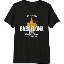 Retro Barcelona Spain Vintage Premium Tri-Blend T-Shirt