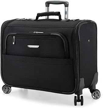 Travelers Choice Carry-On Softside 8-Wheeled Spinner Garment Bag Luggage, Black, 21-Inch