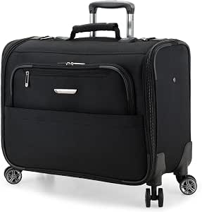 Traveler's Choice Lares Softside - Maleta expandible con ruedas giratorias, marino, Lares Softside - Equipaje expandible con ruedas giratorias