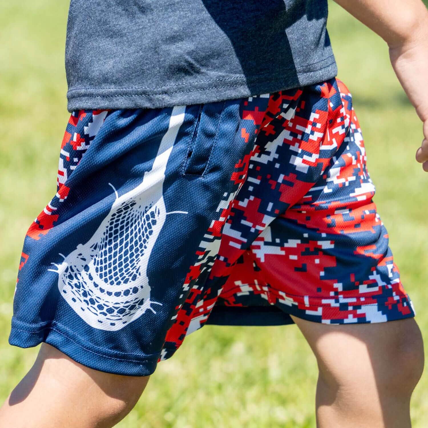 ChalkTalkSPORTS Lacrosse Performance Shorts - Patriotic Camo - Lacrosse Athletic Shorts - Adult Medium - Image 4