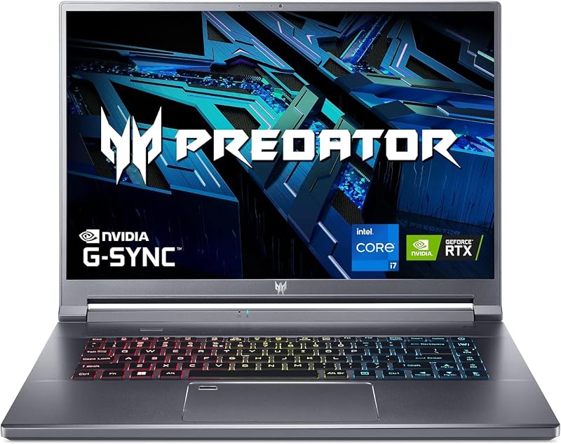 portátil Predator Triton 500 SE Gaming Creator, 16" WQXGA 240Hz G-SYNC, Intel i7-12700H, GeForce RTX 3070Ti, LPDDR5 de 16 GB, SSD Gen 4x4 de 1 TB, Killer Wi-Fi 6E, lector de huellas dactilares, teclado retroiluminado, MP