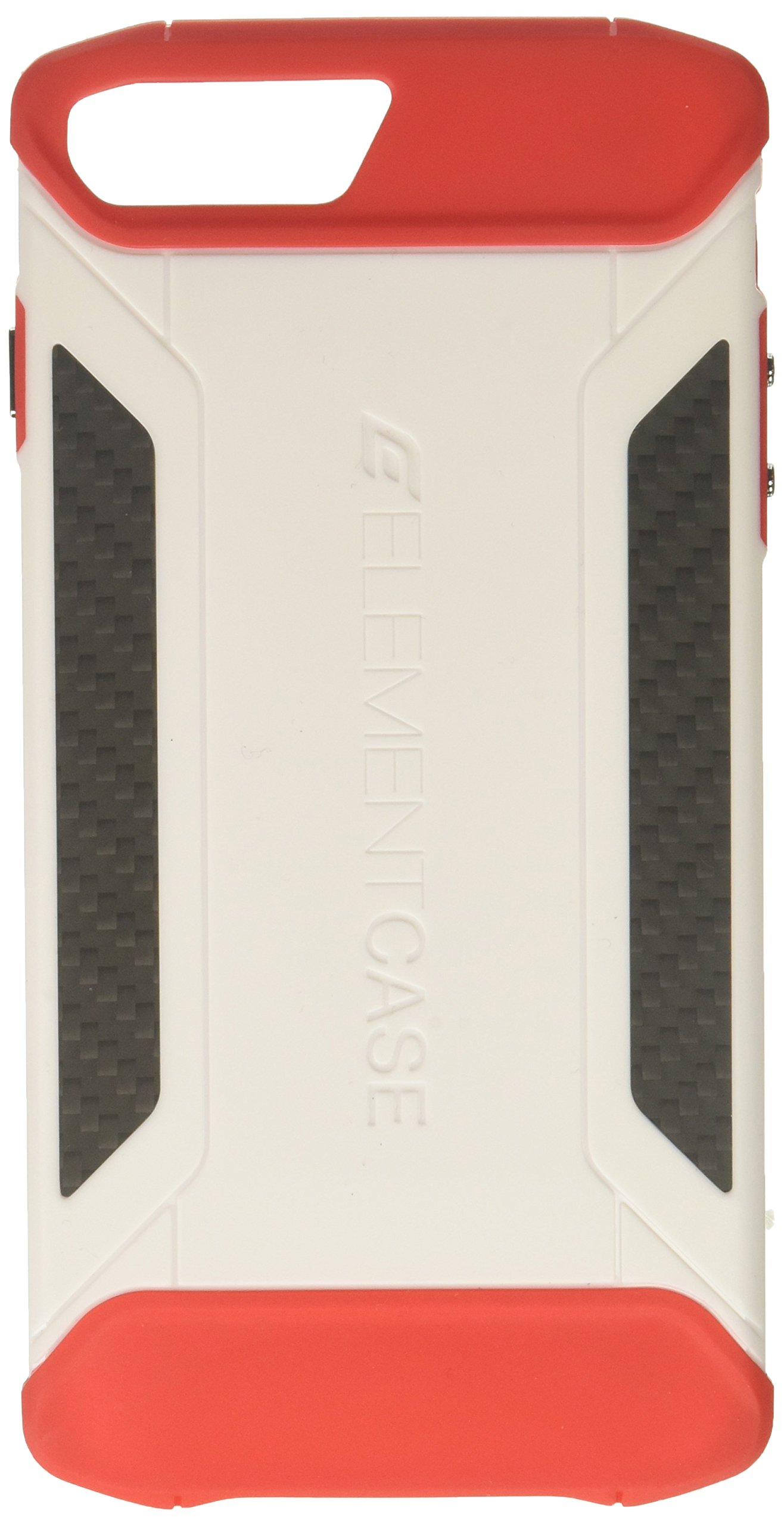 Element Case CFX Mil-Spec Drop d Case for Apple iPhone 8 Plus and 7 Plus - White/Red (EMT-322-131EZ-12)