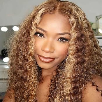 非売品 hotpepperbeauty haircollection2022 Amazon.com : 180% Density Kinky Curly Highlight Ombre Honey