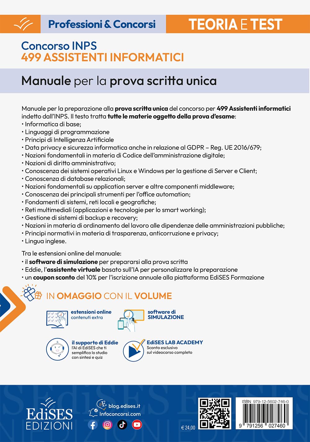Concorso 499 Assistenti Informatici INPS: manuale per la prova scritta