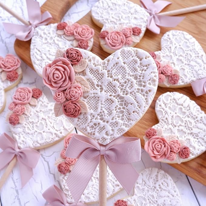 Molde de silicona Katy Sue Royal Lace para decoración de pasteles y galletas miniatura 2