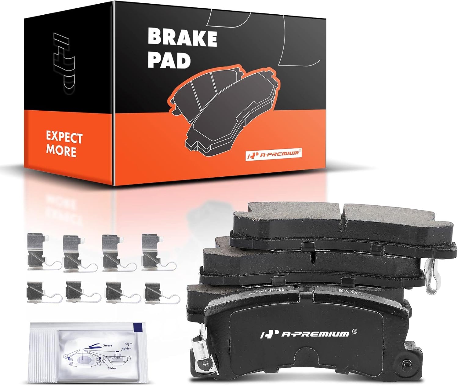 A-Premium Rear Ceramic Brake Pads Set Compatible with Toyota Camry 1990-1999, Celica 1986-1995, Solara 1999 & Lexus ES250 1990-1991, ES300 1992-1999, RX300 1999-2003 4-Pack