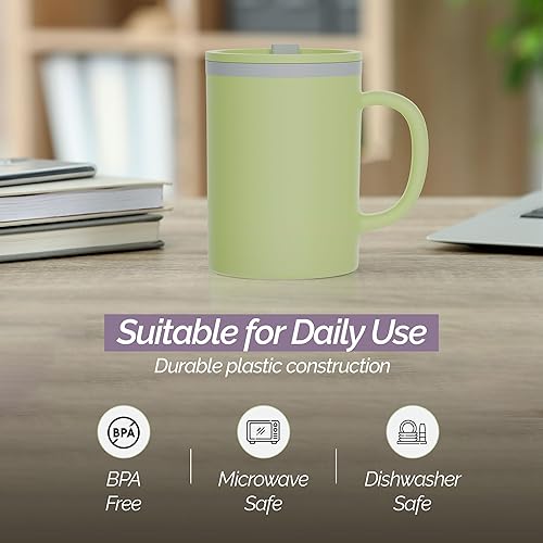 Miniatura 6 de Copco Taza de escritorio icónica con aislamiento de doble pared, juego de 2 vasos de viaje, vaso a prueba de fugas, taza térmica para café, té y