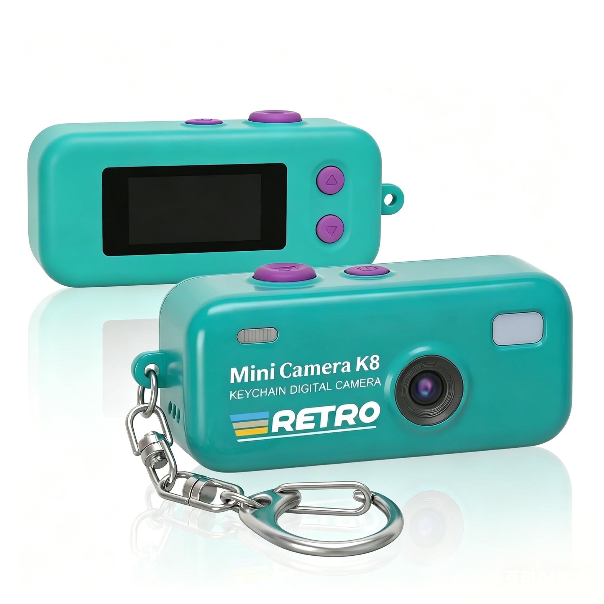 KoveYzao Keychain Digital Camera, 1080P Mini Camera with 8GB Card