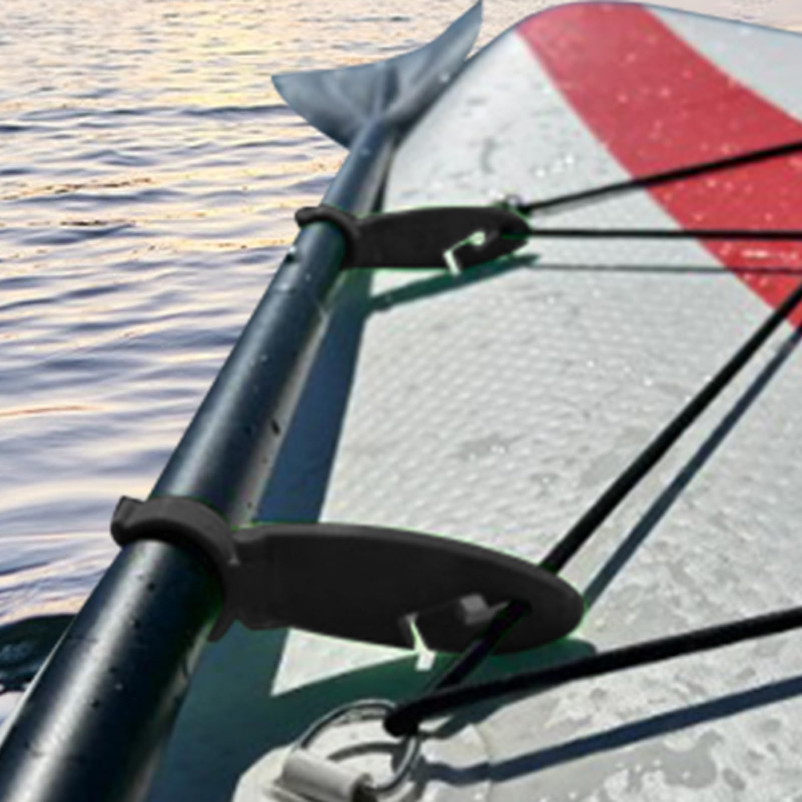 Clips Pour Planche de Paddle,2X Attaches de Dérives Pour Paddle | Fixations Rapides Faciles à Installer, Accessoires de Sports Nautiques pour Hommes Femmes Adolescents et Athlètes