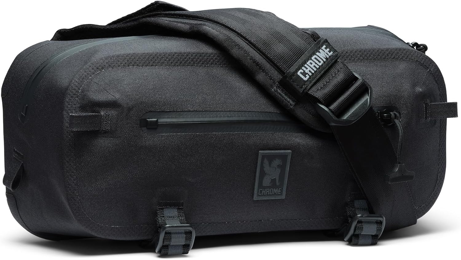 Chrome Industries Mini Kadet WP Sling Bag – Water Resistant Messenger Crossbody Bag for Women & Men with Adjustable + Swappable Slider – 5L, Black