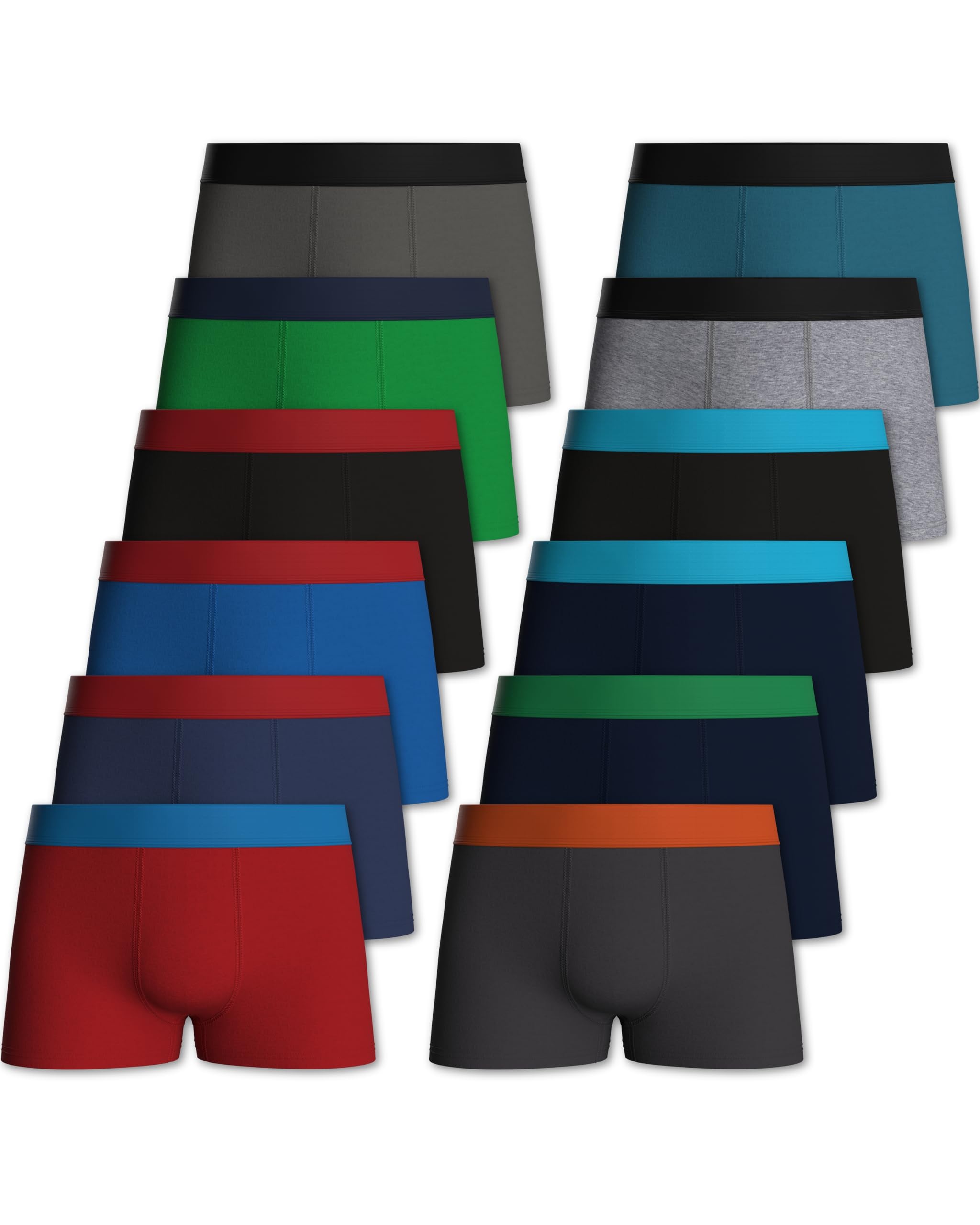 Pierre Calvini Boys Boxers (6/12 Pack) – Soft & Breathable Cotton Boys Boxer Shorts – Durable, Breathable & Anti-Chafing Cotton Boxer Shorts – Comfortable, Multipack Kids Boxers (Ages 5-13) — view 9