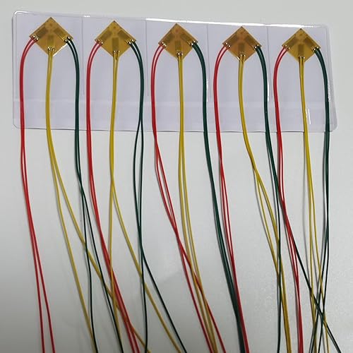 Miniatura 6 de Flor de tensión triaxial, calibre de tensión de roseta soldada Cuidr de 120 ohmios, medida en dirección de 0, 45 y 90 grados en experimento de