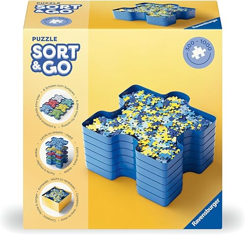 Ravensburger ¡Ordena tu rompecabezas! Caja de almacenamiento Rompecabezas (6 piezas)
