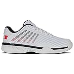 K-Swiss Men\'s Hypercourt Express 2 Tennis Shoe, White/Black/Mars Red, 9 M