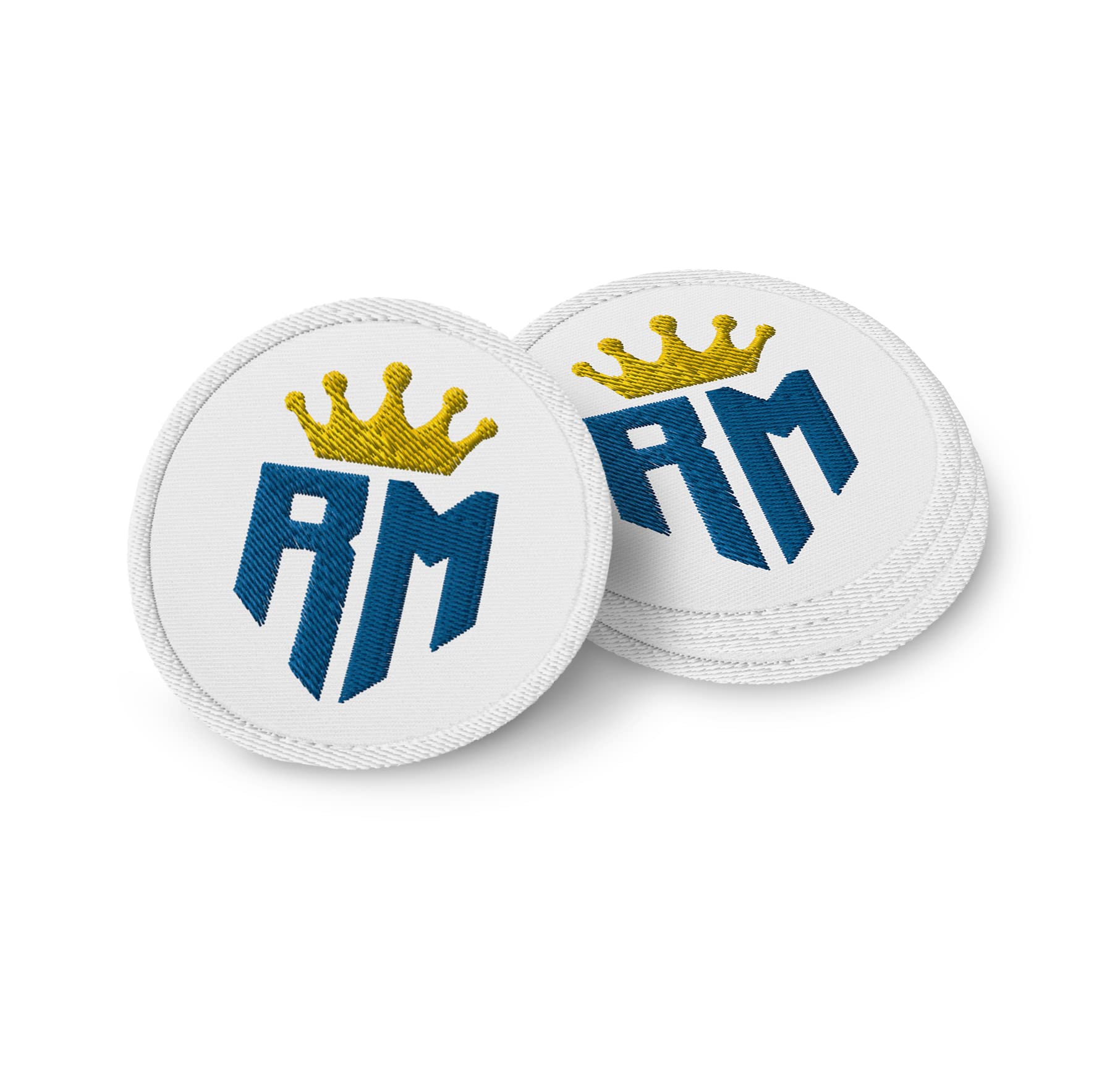 Dedbol Madrid Champions Embroidered Soccer Patch, 1 Piece, Round, Sports-Fan Sleeve Patches, Patch