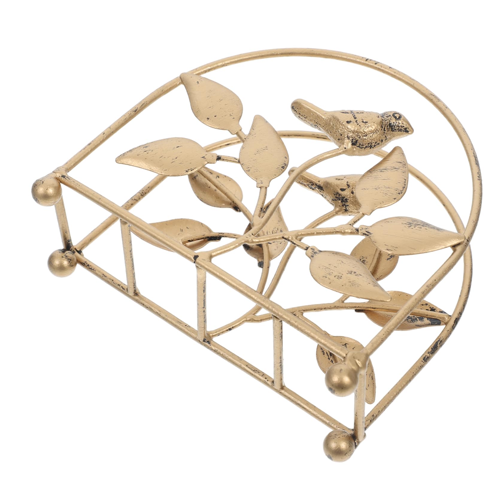 Portaserviette Ferro Vintage Con Design Rete e Uccellino Decorativo Supporto Per Tovaglioli Stile Rustico Accessorio Per Cucina e Sala Da Pranzo Decorazione Per Casa Stile Country