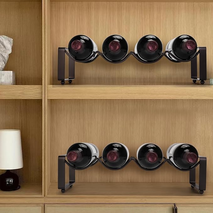 Estante para Vinos Apilable Carperipher 3 Niveles, 12 Botellas miniatura 2