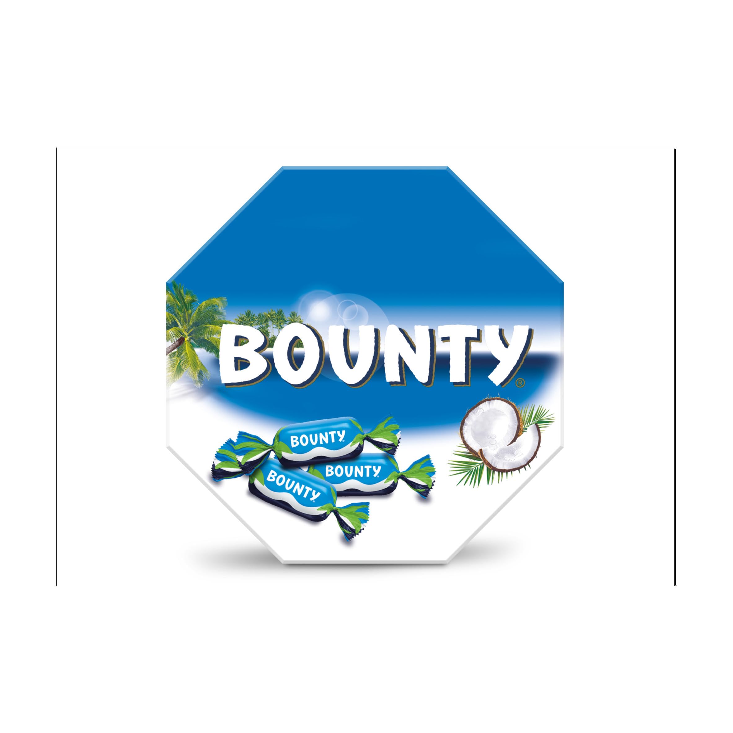 Bounty Milk Chocolate & Coconut Centerpiece Gift Box 350g - Milk Chocolate With Soft Coconut Filling, Suitable For Vegetarians