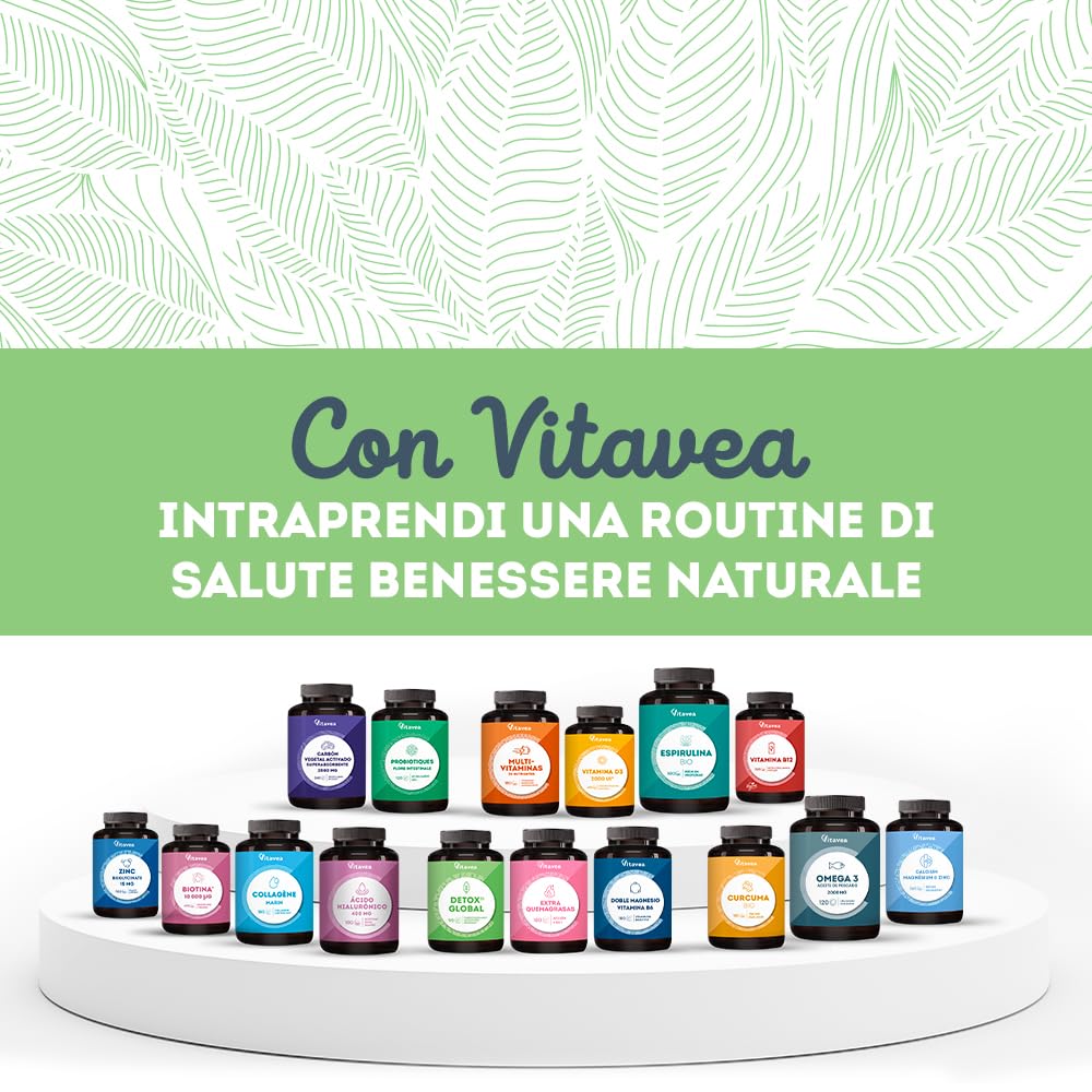 Drenante Detox Forte Diuretico con Tarassaco e Bardana - Drenante Cellulite 500 ml - Detox da Bere - Controllo Peso con 8 Piante Naturali - Gusto Ribes Nero - Vitavea