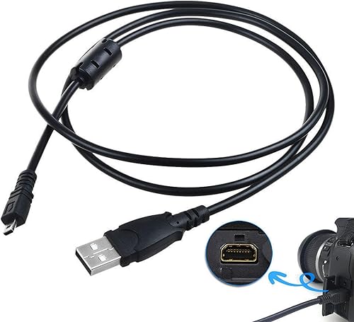 Miniatura 2 de Cable de datos USB de 3.3 pies para cámara FujiFilm Finepix F100 fd F650 fd S2850 HD
