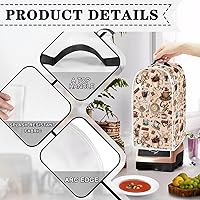 Vista 22 de doginthehole Hummingbird Blender Covers for Kitchen, Washable Appliance Covers Anti Fingerprint Stain Resistant Polyester Blender Dust Cover