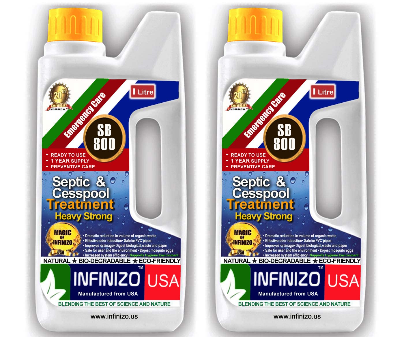 Infinizo USA SB 800 Natural Bacterial Septic Tank Bio Cleaner & Treatment Liquid, Toilet Block, Over Flow, Odour Remover (Heavy Strong-2Litre) (B09LS1VZDQ) Amazon Price History, Amazon Price Tracker