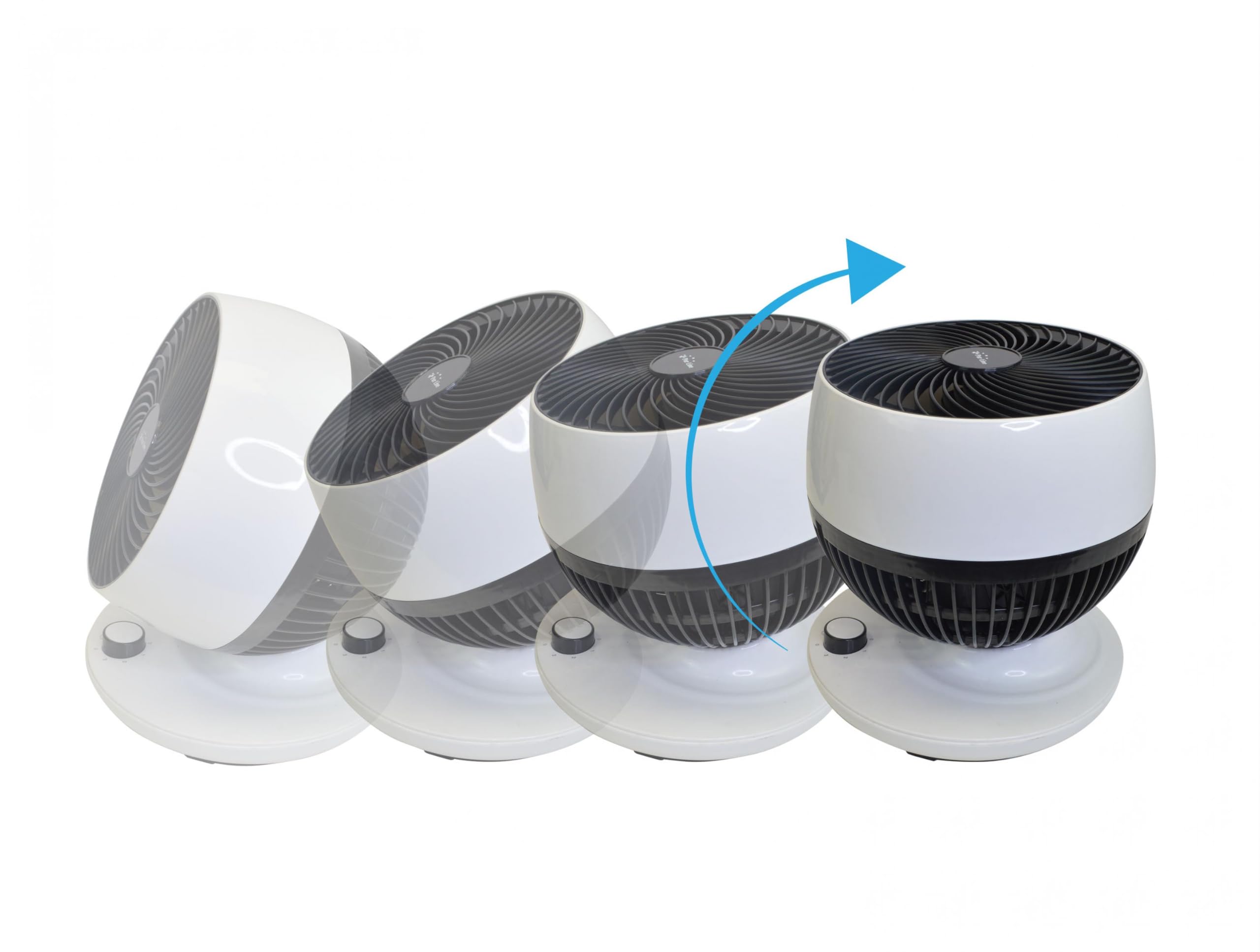 PUR LINE | Ventilador de Sobremesa 45W con Oscilación Vertical de 90º – 3 Velocidades, Diseño Compacto y Bajo Consumo, Ideal para Hogar u Oficina