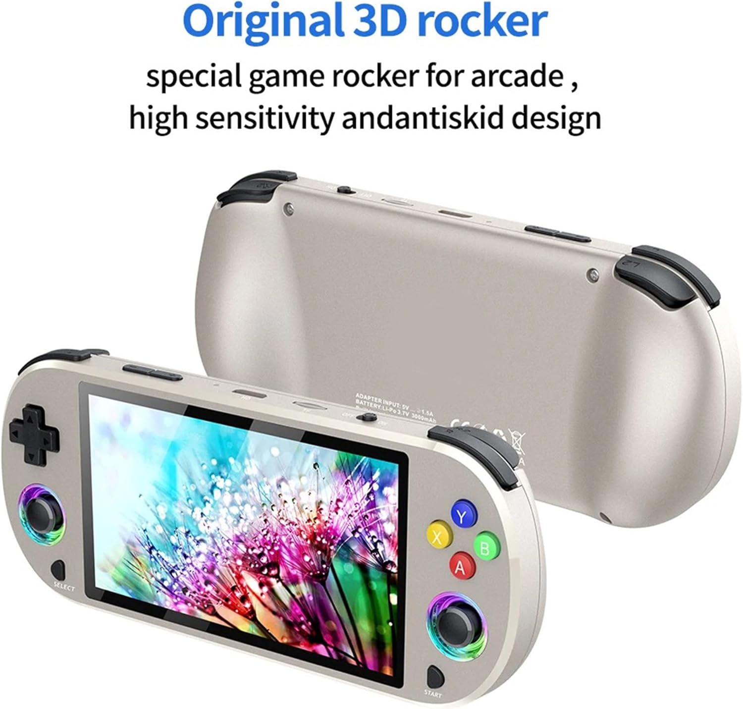 Close-up of the QISHENKOLA M22pro's 3D rocker and buttons