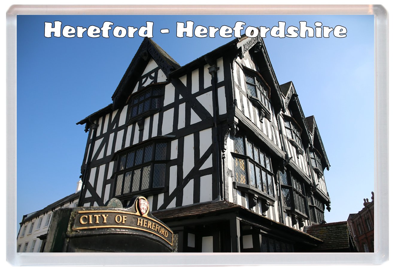 Baked Bean Store Hereford - Herefordshire - Jumbo Fridge Magnet Id728