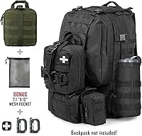 Vista 7 de LIVANS Bolsa de primeros auxilios vacía médica Ifak bolsa Molle EMT bolsas Rip-Away táctico militar trauma emergencia médica bolsa