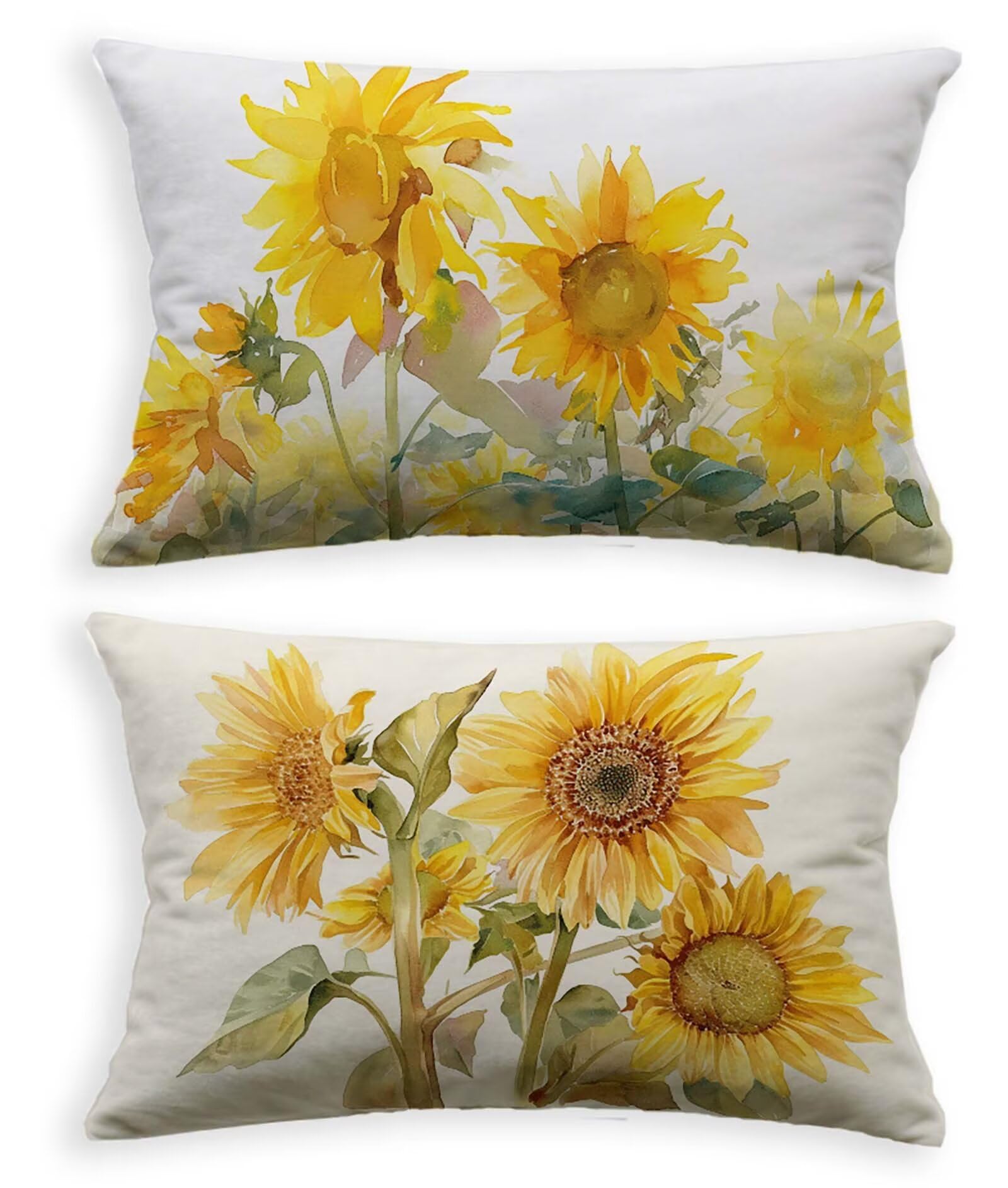 Housse de coussin jaune en velours 40x80 pour redonner vie à un canapé fatigué