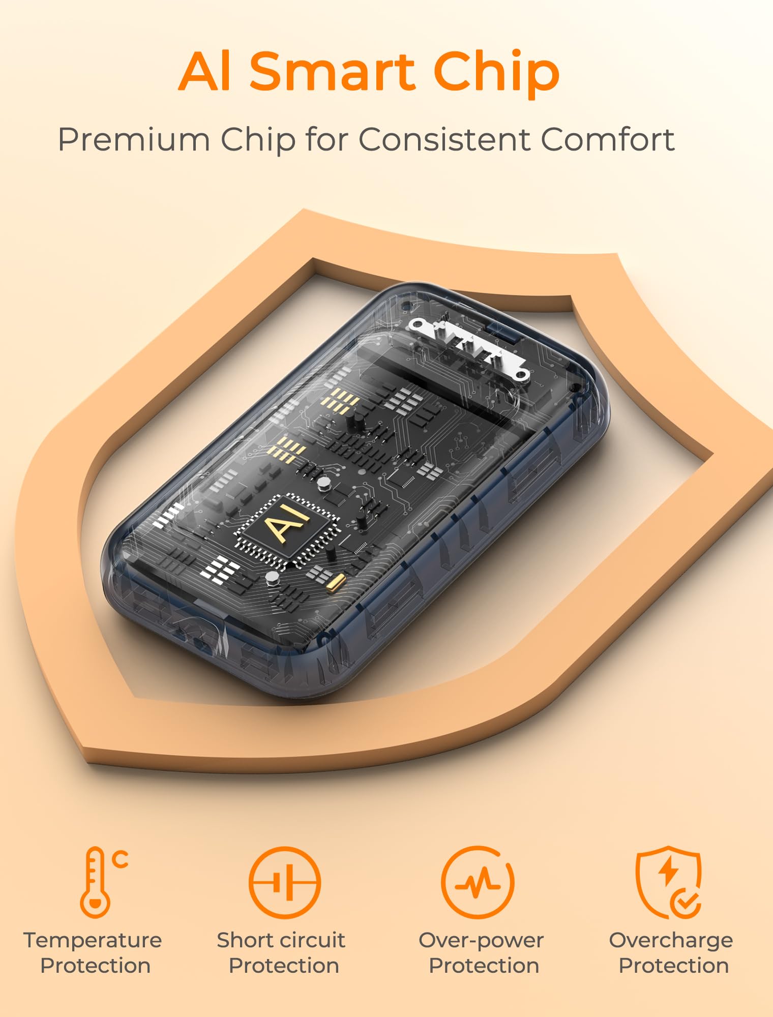 Jerritte Electric Hand Warmers Rechargeable 4 Pack, Rechargeable Hand Warmer, 16 Hrs Portable Hand Warmer for Outdoor Camping Hunting Golf Accessories, Gifts for Women Men Blue