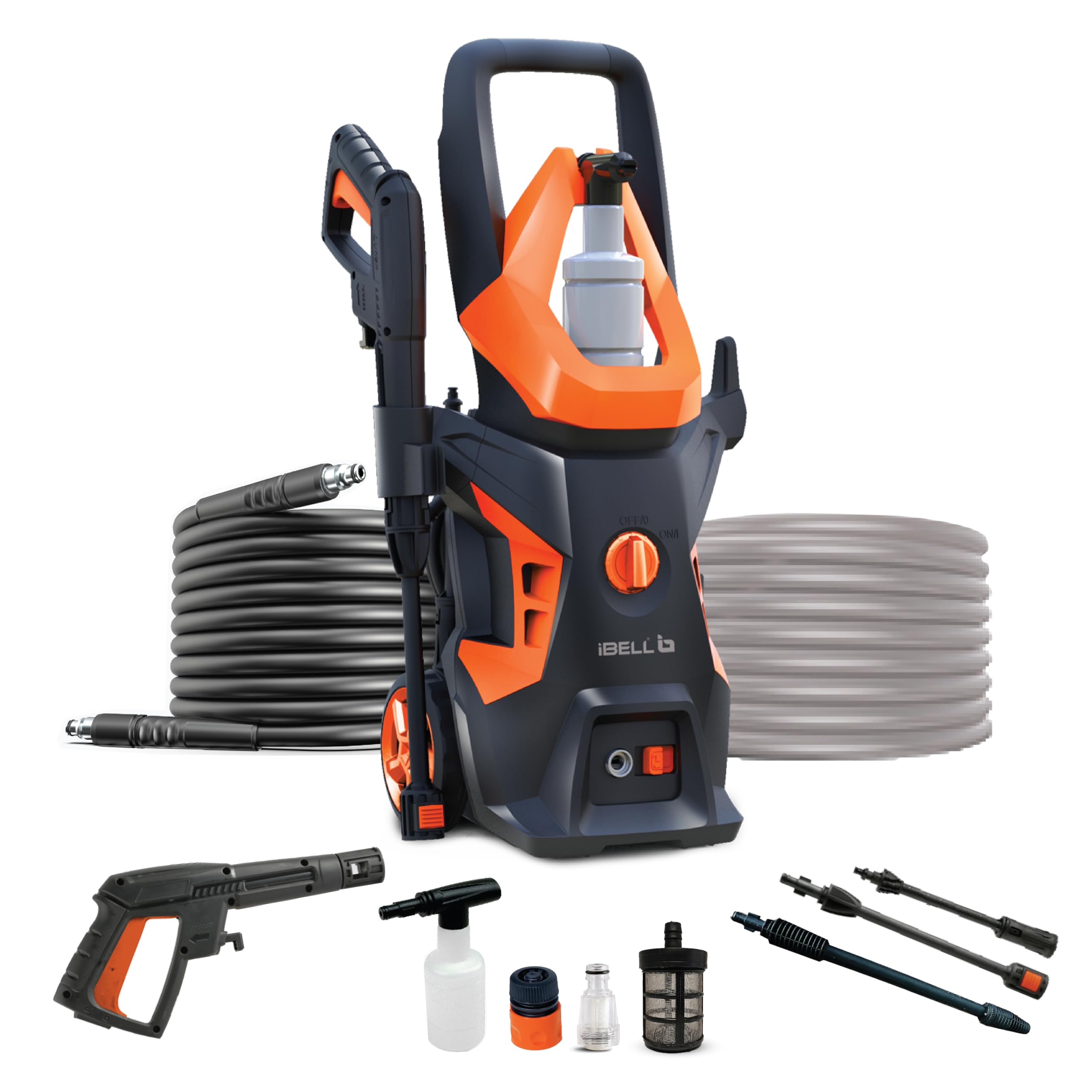IBELL WIND55 Universal Motor Pressure Washer, 1800 Watts Motor, 140 Bars, 7.8L/Min Flow Rate, 5 Meters Outlet Hose, for Car, Bike and Home Cleaning Purpose, Turbo Nozzle, Black and Orange (B078JGTC7Q) Amazon Price History, Amazon Price Tracker