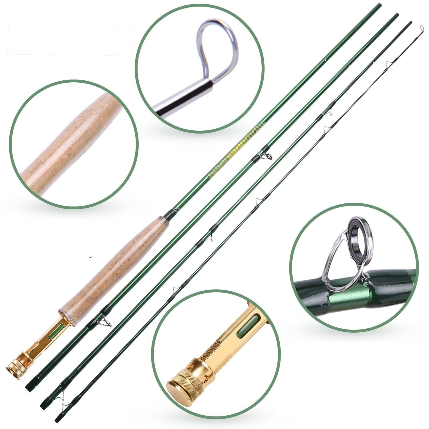 Best Salmon Fishing Rod – ZDJZMGZ Fishing Rod Ultralight Fly Fishing Rods Sections Fast ...