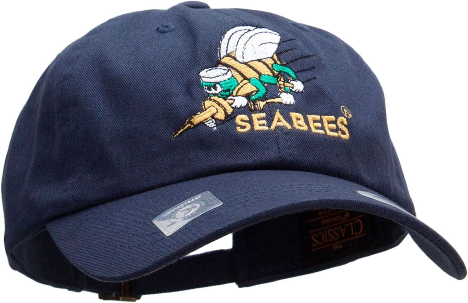United States Navy Seabees Unstructured Low Profile 6 Panel Cotton Cap