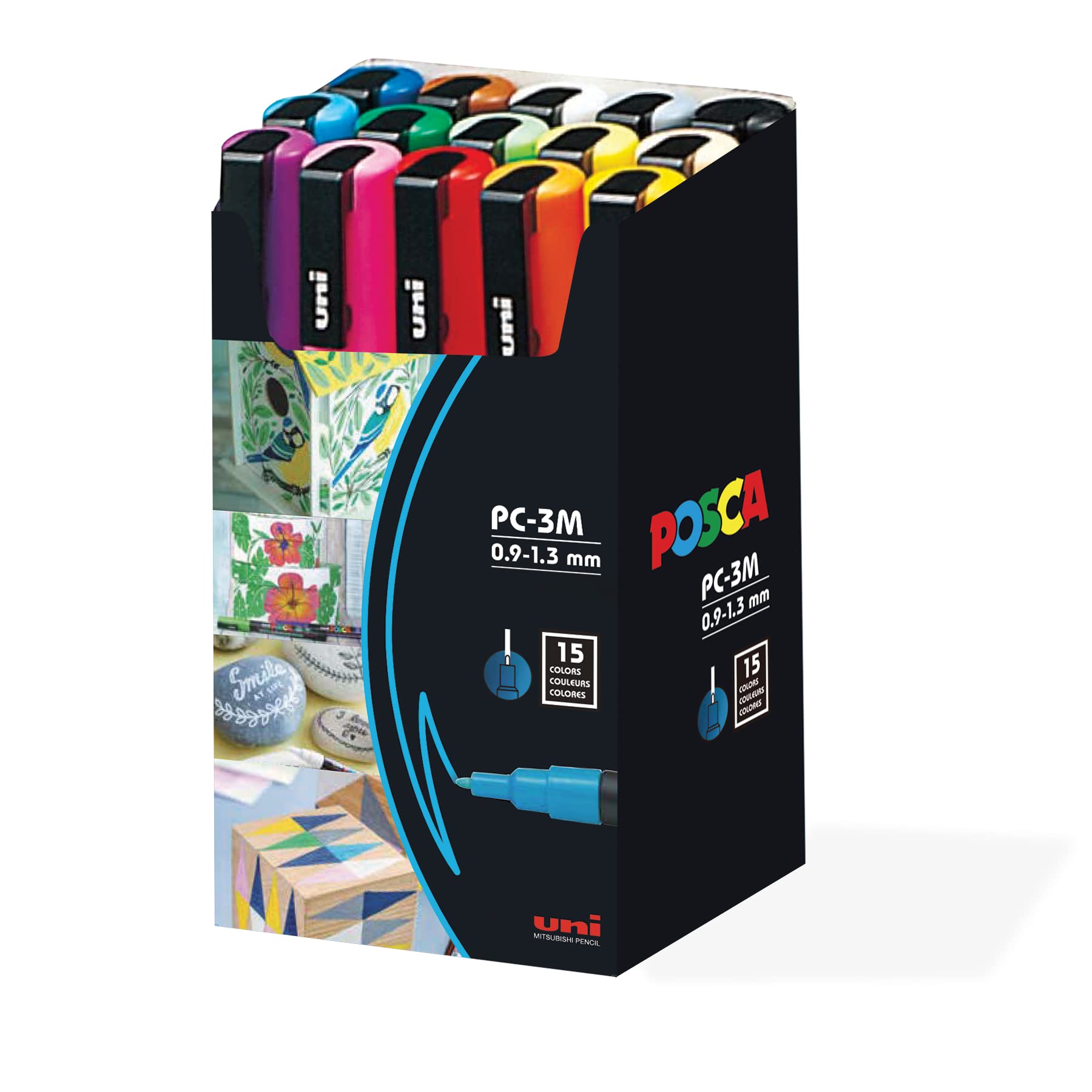 Buy UniPosca Paint Marker Pen Fine Point Set of 15 (PC3M15C