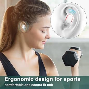 2024 Version True Wireless Bluetooth Earbuds with Charging Case Compatible with Apple & Android, Dual Connect, Built-in Microphone, Stereo Sound in-Ear Bluetooth Headphones Headset - Model 4