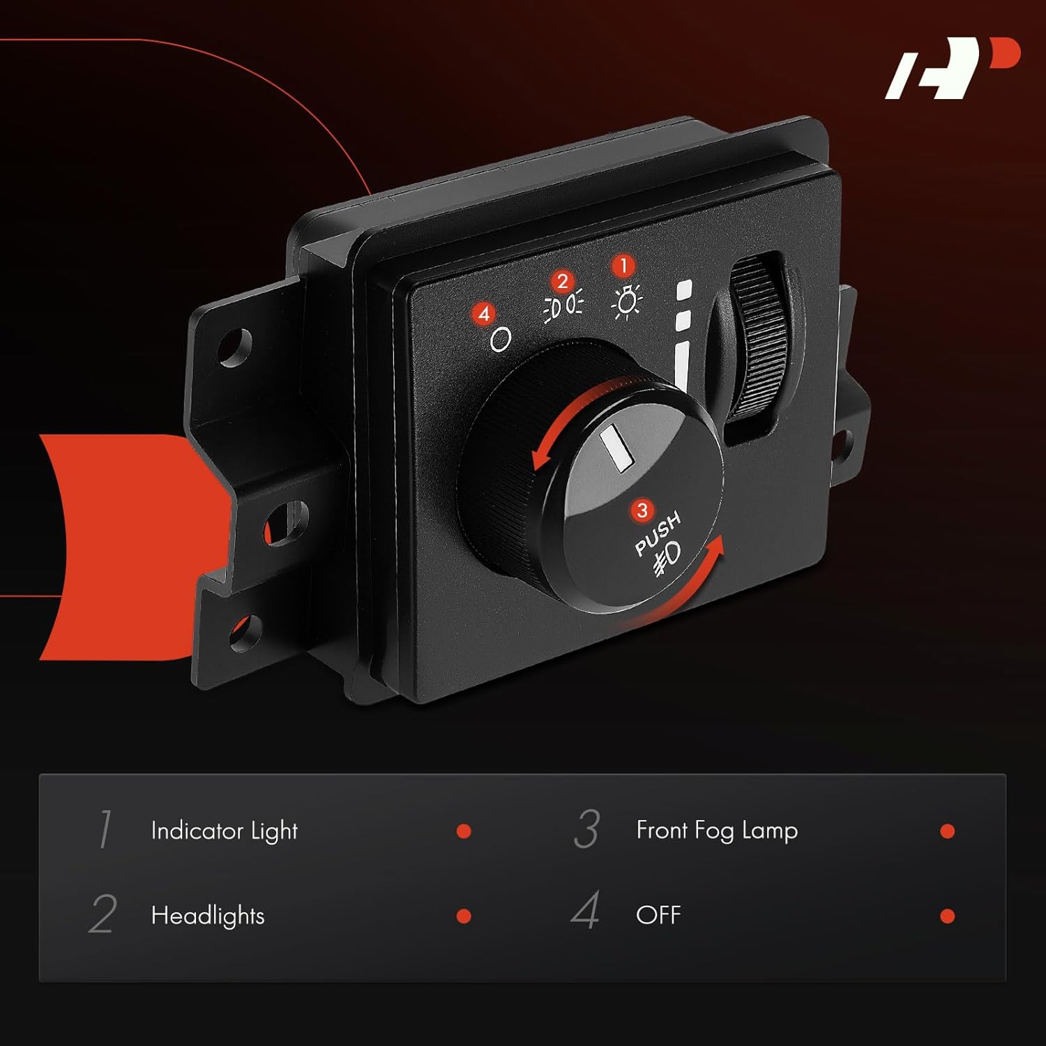 A-Premium Headlight Switch Instrument Panel Headlamp Dimmer Switch Compatible with Chrysler Aspen 2007-2009 & Dodge Durango 2006-2009
