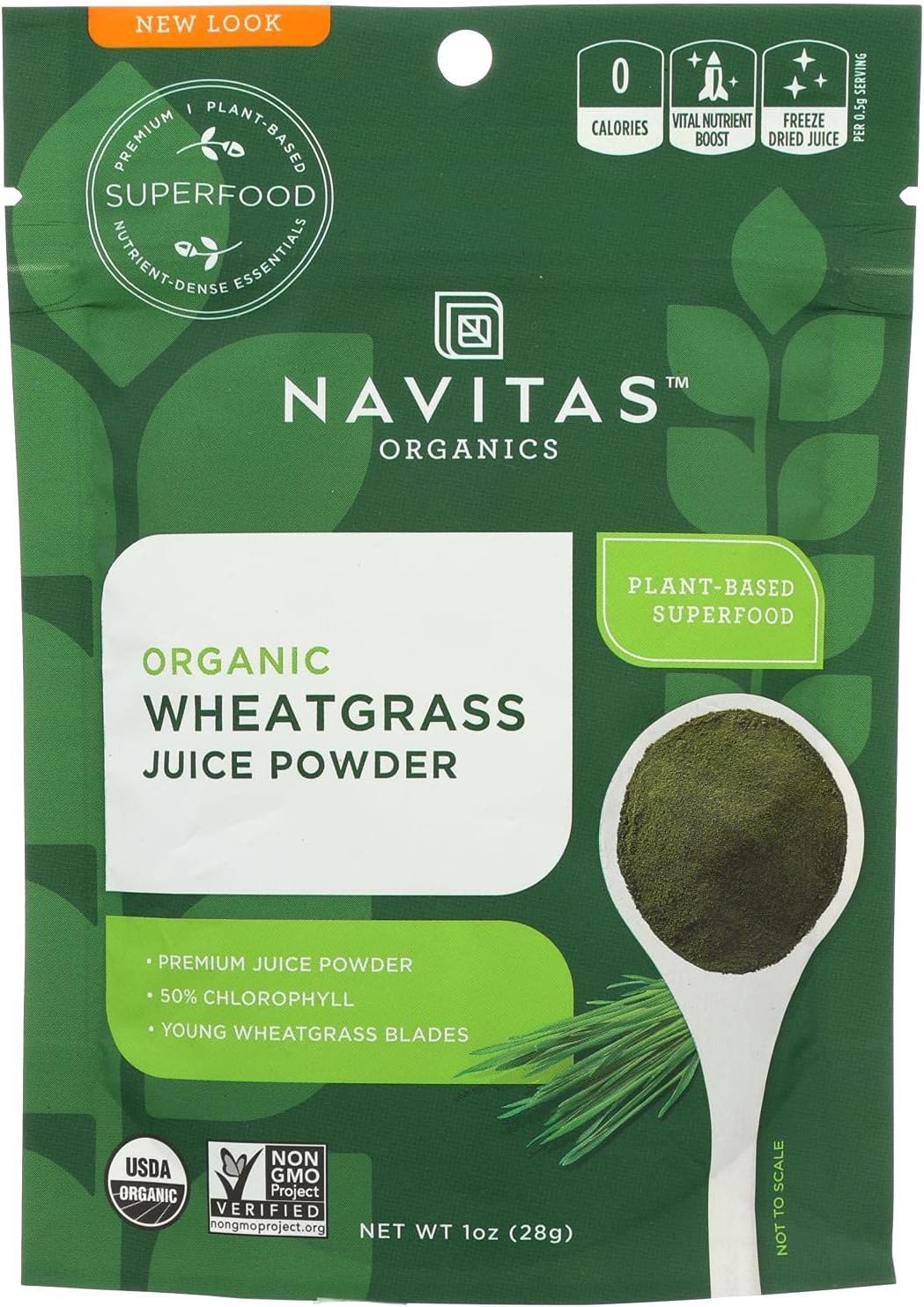 Navitas Naturals Wheat Grass Powder - Organic - 1 oz - case of 6