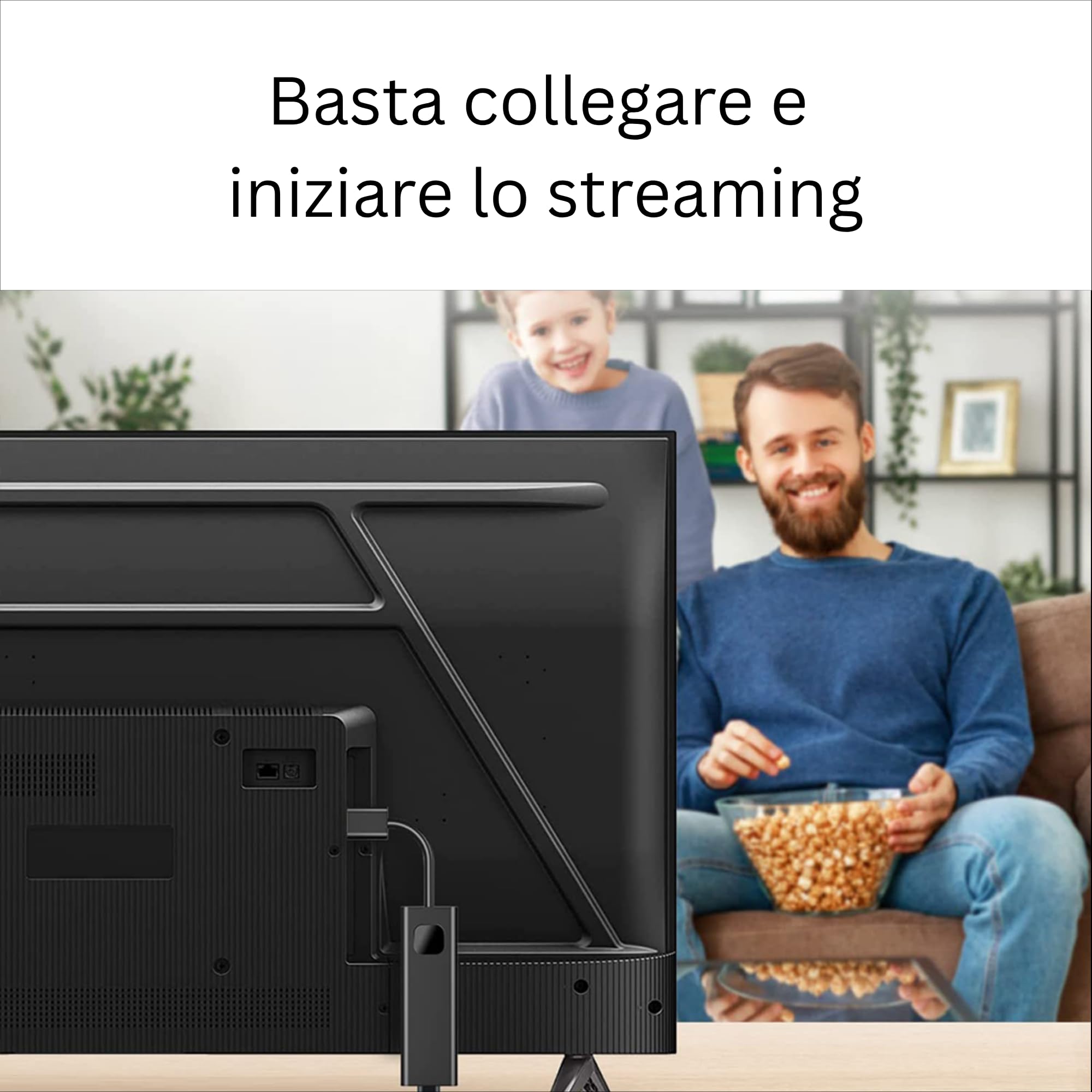 GD1 Chiavetta Smart TV 4K UHD | Android TV 14 | Wi-Fi Dual Band | Assistente Google | Supporta Netflix, Prime Video, DAZN, Disney+