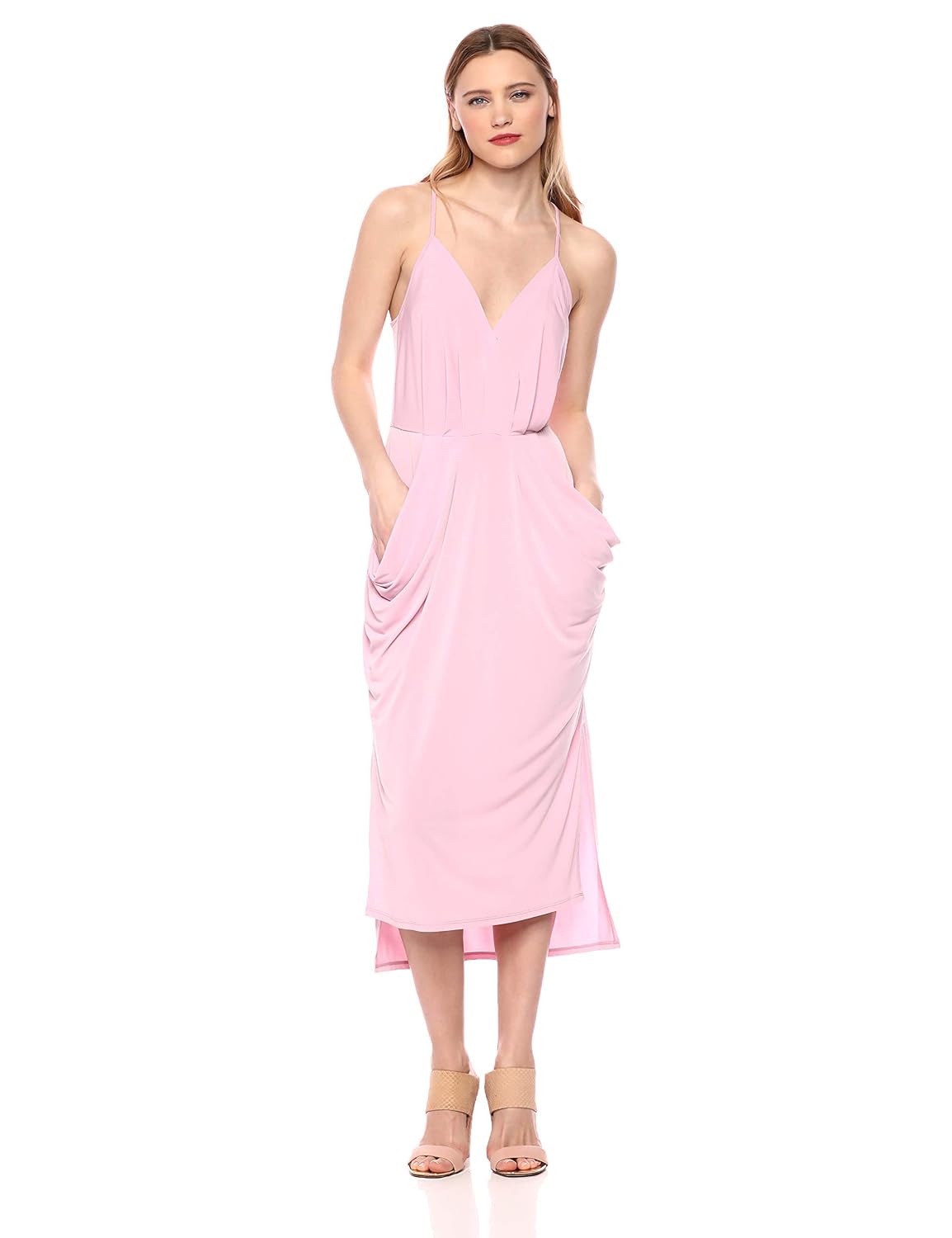 Faux Wrap Midi Dress at Amazon 