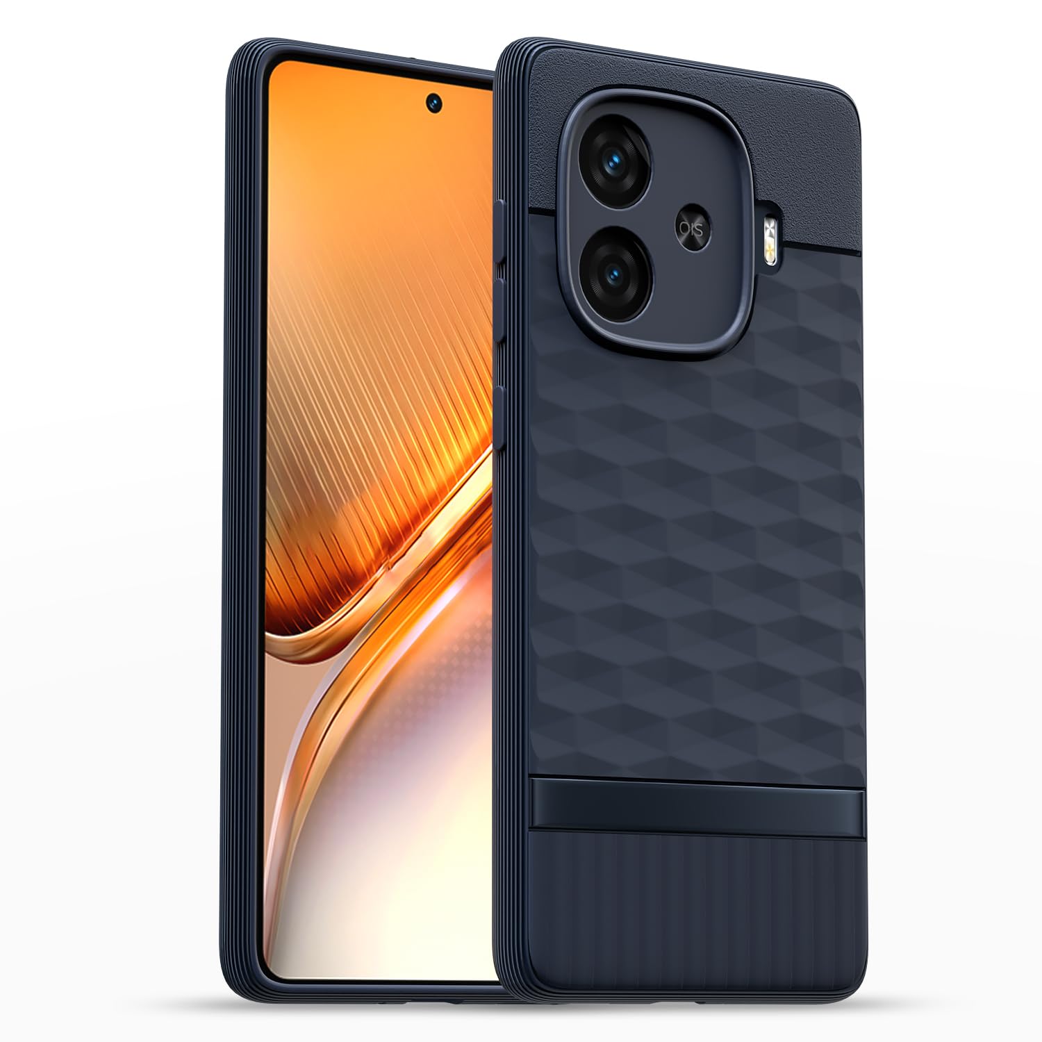 Amazon Basics Back Cover for iQOO Neo 10R 5G / iQOO Z9 Turbo 5G / Vivo Y200 GT 5G| Full Camera Protection | TPU Soft Flexible Shockproof Bumper Case(Blue)