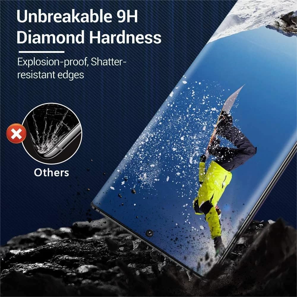 [2+2 Pack] for Google Pixel 7 Pro Screen Protector, 9H Tempered Glass, Ultrasonic Fingerprint Compatible, 3D Curved, HD Clear Scratch Resistant for Google Pixel 7 Pro 5G Glass Screen Protector