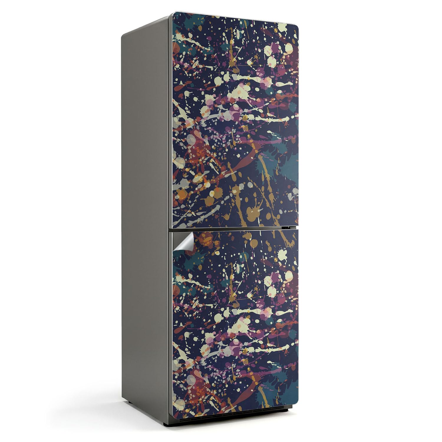 Autocollant Porte Réfrigérateur 70x190 cm motif abstrait pour relooker la cuisine