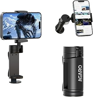 AGARO Mobile Clip Phone Holder with 360° Adjustable Angles, Strong Grip Clamp, Travel-Friendly, Light & Foldable Mobile St Price In India