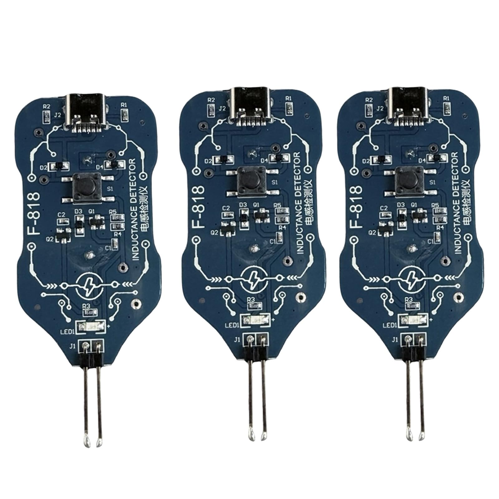 Tfaoys 3Pcs Reliability Inductance Meter F818 Inductor Detector For Accurate Testing Of Electronic Components And Coil Defects Circuit Board Diagnostic Tool