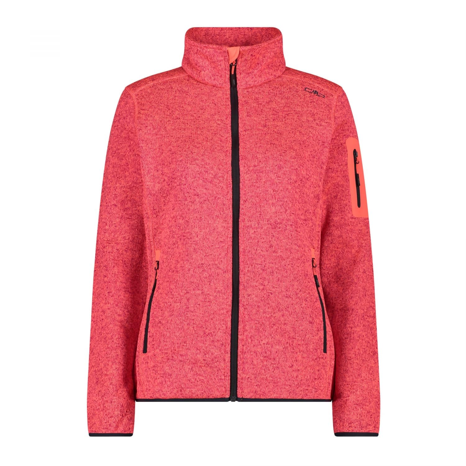 CMP - Woman Jacket, Red Fluo-Anthrazit, 56