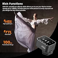 Vista 2 de Godox Disparador de flash inalámbrico X3O X3-O TTL para cámara Olympus Panasonic, transmisor de flash inalámbrico de pantalla táctil de 2.4G