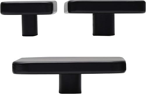 Miniatura 4 de MELANNCO Gancho cuadrado de pared MDF, juego de 3, negro